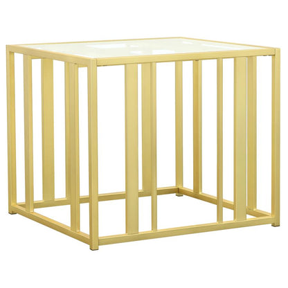 Adri Metal Frame Table Matte Brass