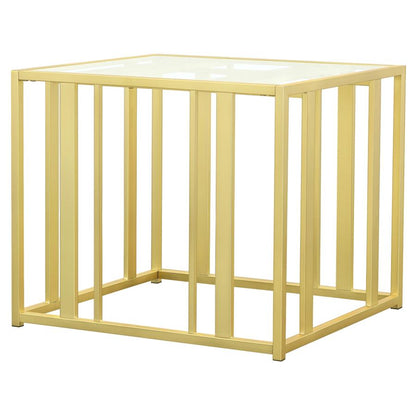 Adri Metal Frame Table Matte Brass