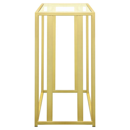 Adri Metal Frame Table Matte Brass