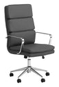 Ximena High Back Upholstered Office Chair Grey