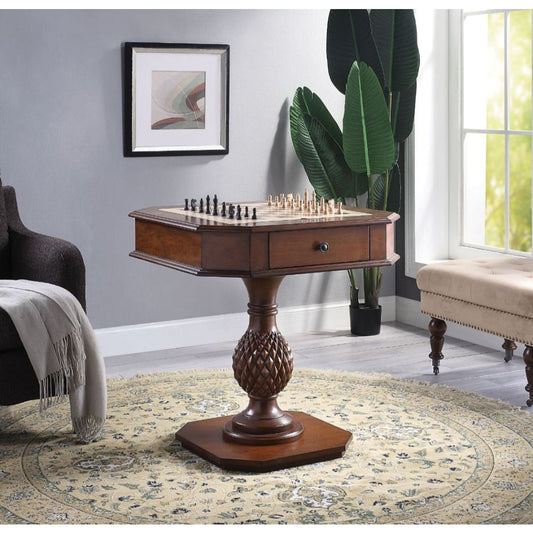 Bishop II Square 2 Drawers Game Table