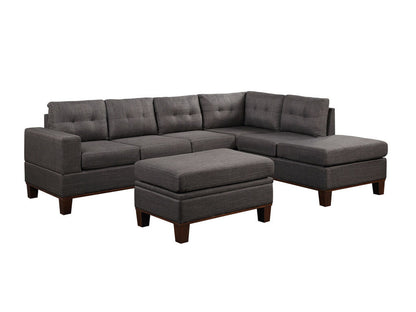 Leo Fabric Reversible Sectional Sofa