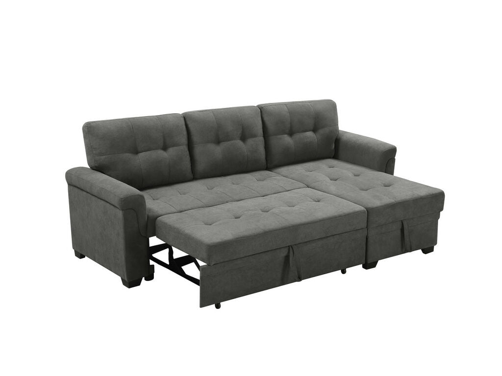 Lucca Reversible Sleeper Sectional Sofa with Storage Chaise – Furniture ...