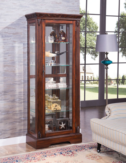 Addy 4 Shelves Lighted Curio