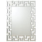 Forman Interlocking Greek Frameless Wall Mirror Silver