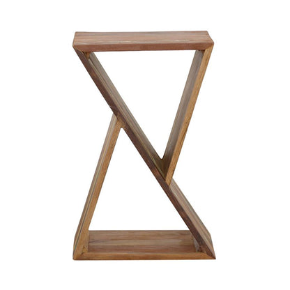 Lily Geometric Accent Table Natural