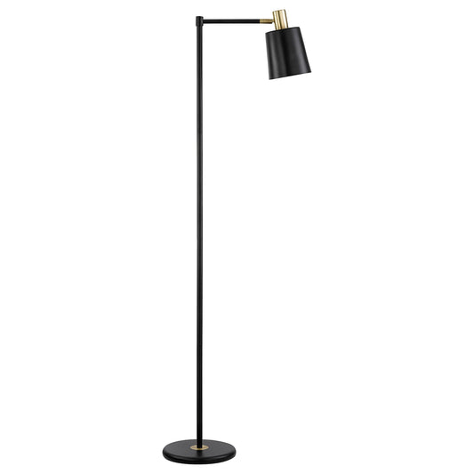 Rhapsody 1-light Floor Lamp with Horn Shade Black