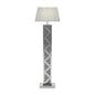 Carmen Geometric Base Floor Lamp Silver