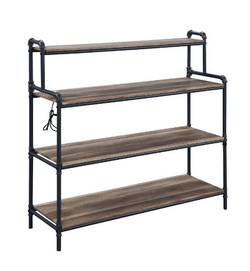 Cordelia 43"H x 47"W Etagere Bookshelf with USB