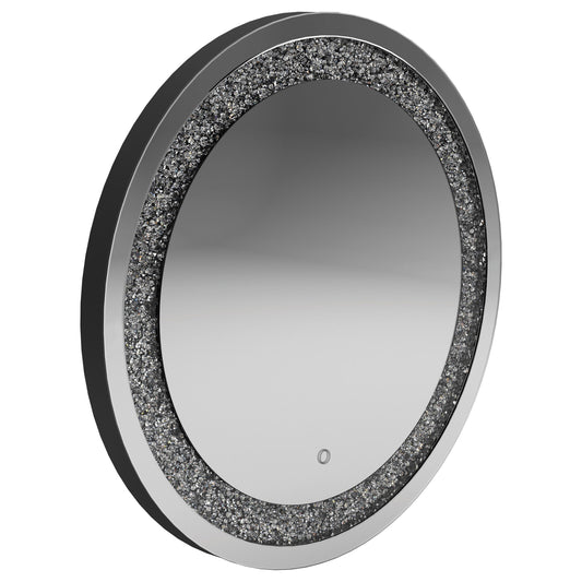 Landar Round Wall Mirror Silver