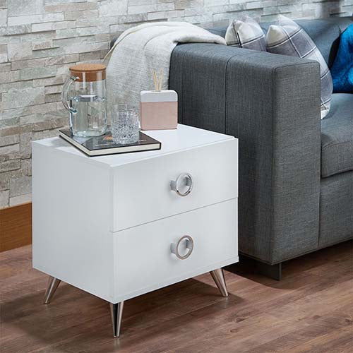 Elms 2 Drawers Accent Table