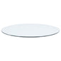 48-inch 10mm Round Clear Tempered Glass Top