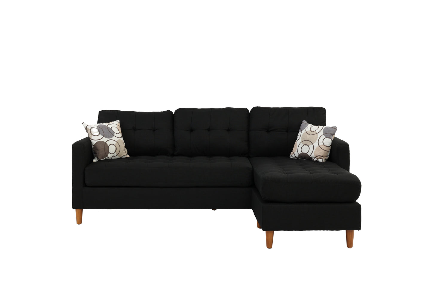 2PCS SECTIONAL BLACK