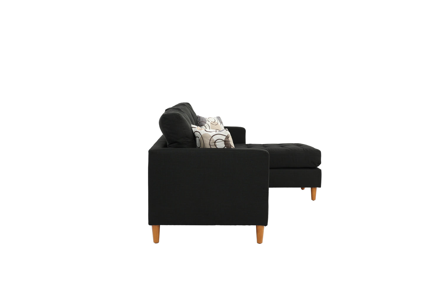 2PCS SECTIONAL BLACK