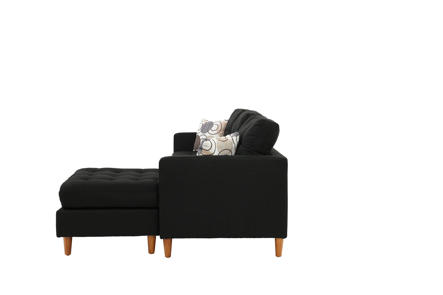 2PCS SECTIONAL BLACK