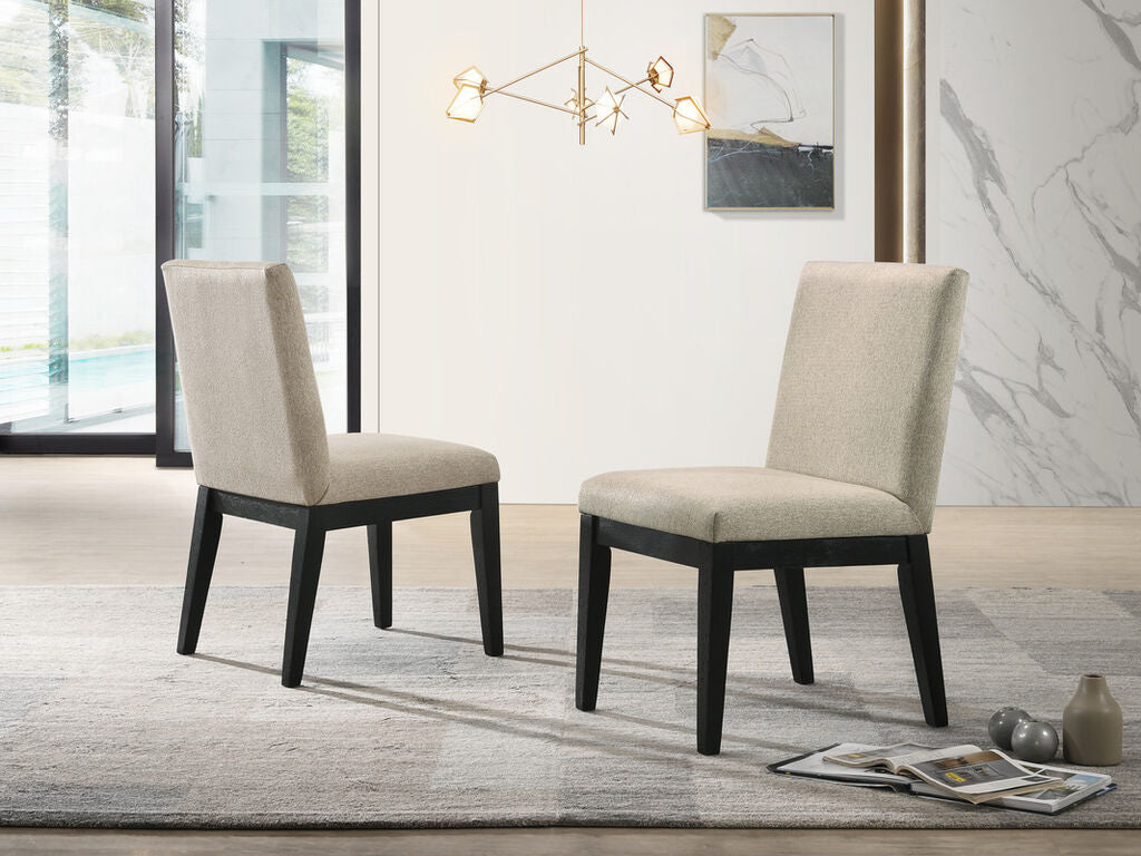 Jasper Set of 2 Contemporary Fabric Dining Chair