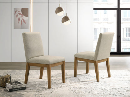 Jasper Set of 2 Contemporary Fabric Dining Chair