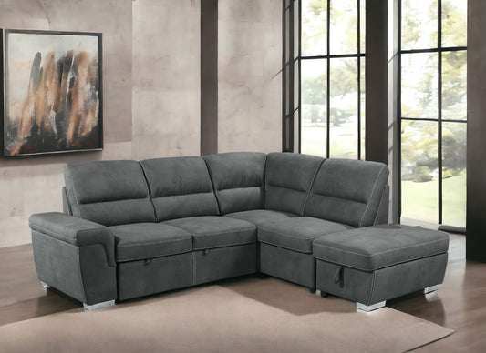 Acoose 101"L  Sectional Sofa with Sleeper