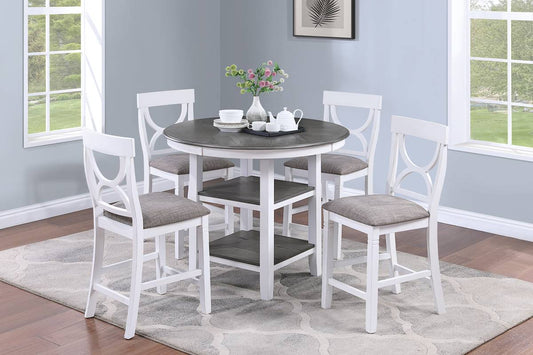 5-pcs Counter Height Dining Table Set