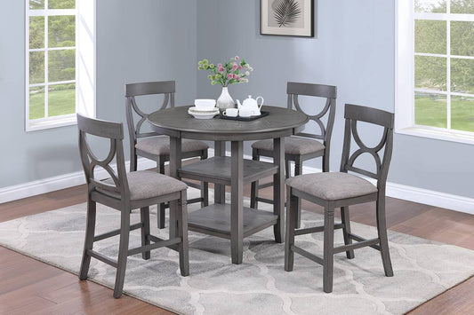 5-pcs Counter Height Dining Table Set