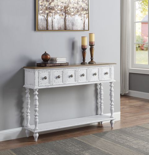 Bence Rectangular 2 Drawers Console Table