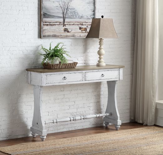 Carminda Rectangular 2 Drawers Console Table