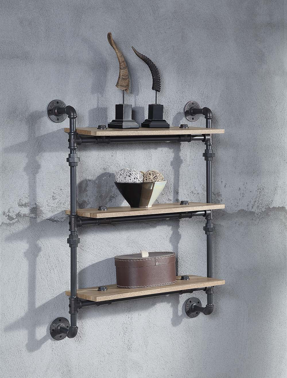 Brantley Wall Rack with 3 Shelves