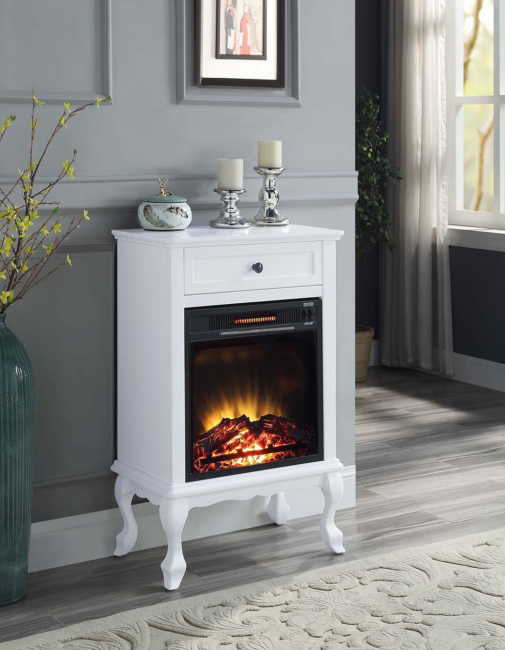 Eirene 1 Drawer Fireplace