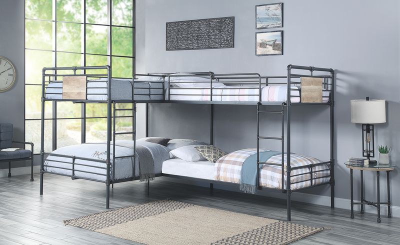 Cordelia Teenager Metal L Shape Bunk Bed