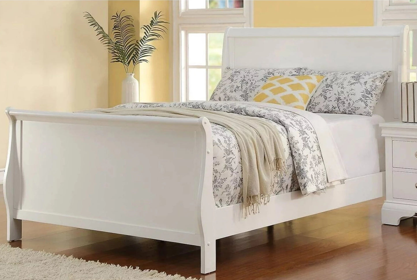F9254Q  Queen Bed White