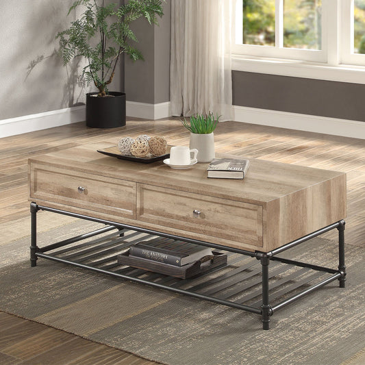 Brantley Rectangular 2 Drawers Coffee Table