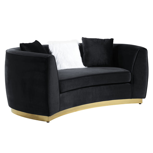 Achelle 69"L Loveseat with 3 Pillows