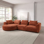 Aceso 136.61"W Sectional Sofa with 4 Pillows