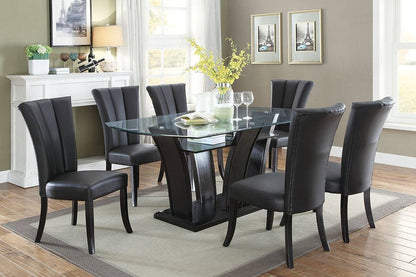 F1591 Dining Chair Black (set of 2)