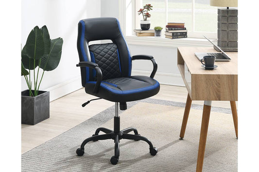 F1695 Black/Blue Office Chair