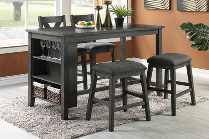 F1790 Counter Stool Black (Set of 2)