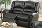 F6749 Loveseat Recliner Black Bonded Leather