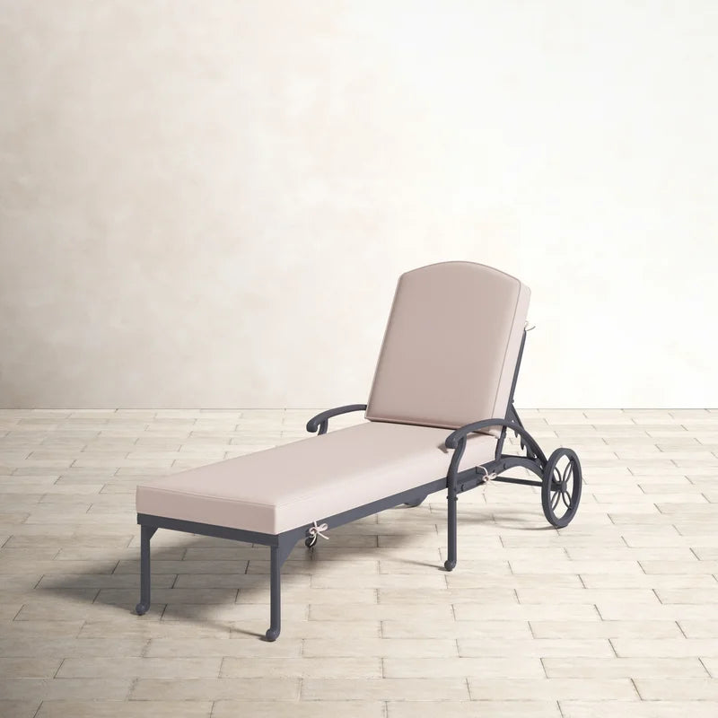 Geneva Single Chaise Lounger with Cushion (48019)