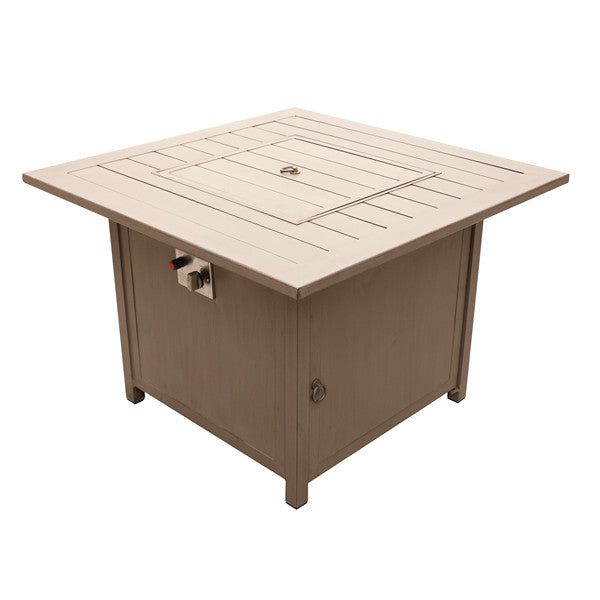 36" Square Chat high gas firepit- table top