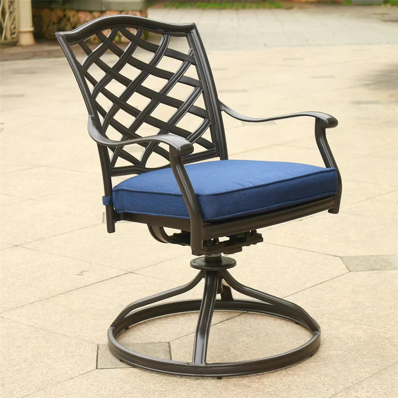 Halston Dining Swivel Chair with Cushion P3016-243 Navy