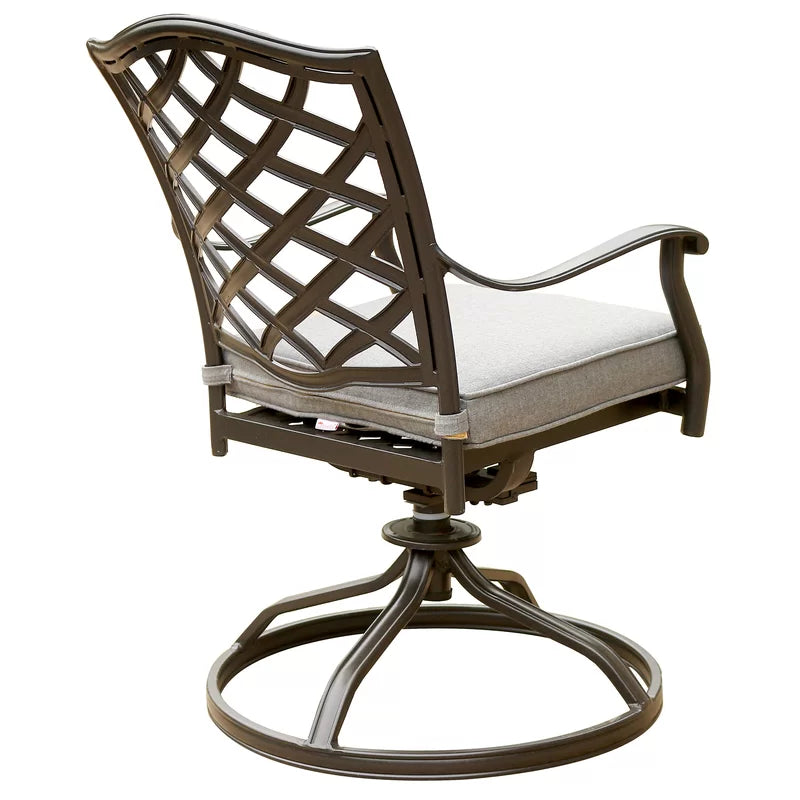 Halston Dining Swivel Chair with Cushion 40434-0000 Cast Slate