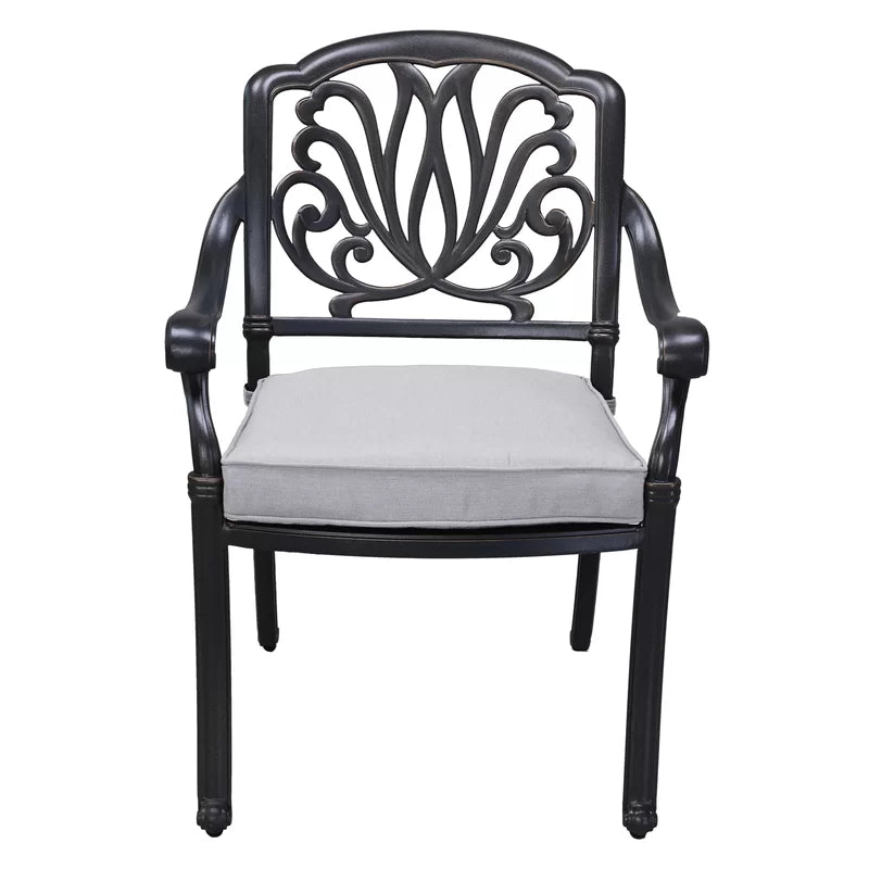 Arm Chair With Cushion Grey