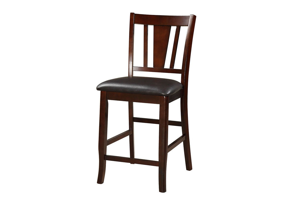 F1167 Counter Height Chair Dark Brown