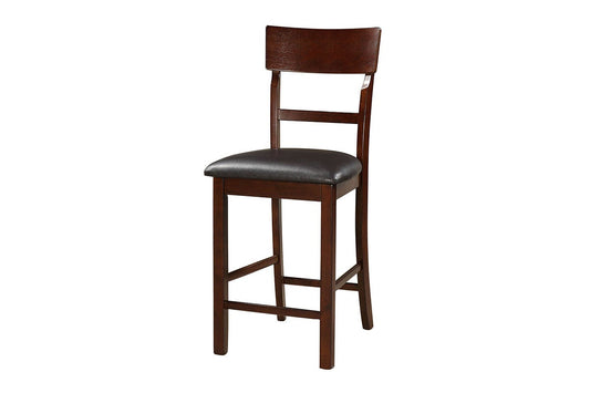F1207 Counter Height Chair Dark Brown