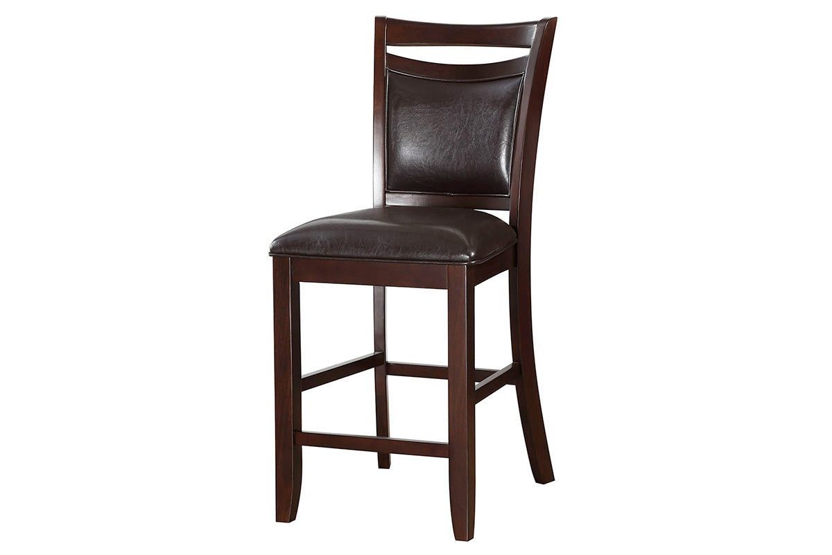 Poundex Dark Espresso Counter Height Chair  Model F1389