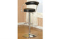 F1559 Black Pedestal Barstool (set of 2)