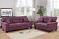 F6407 2-Pcs Sofa Set Warm Purple