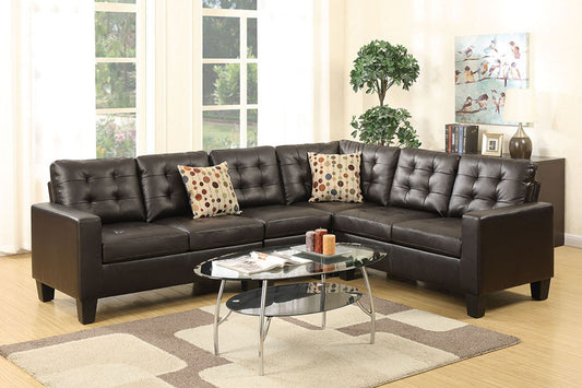 F6939 4-Pcs Modular Sectional Espresso