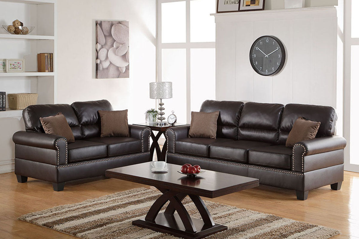 F7878 2-Pcs Sofa Set Espresso