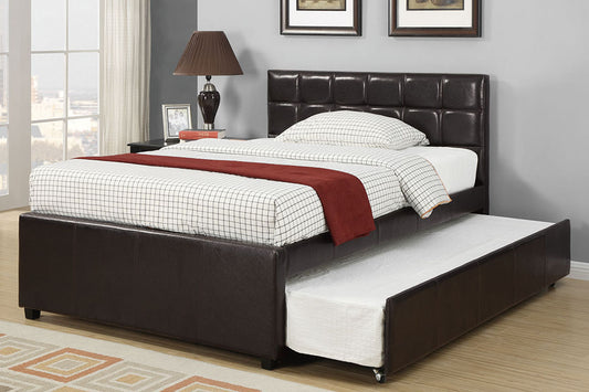 F9215F Full Size Bed w/ Trundle Espresso